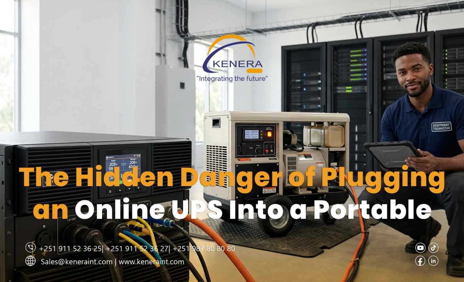 The Hidden Danger of Plugging an Online UPS Into a Portable Generato