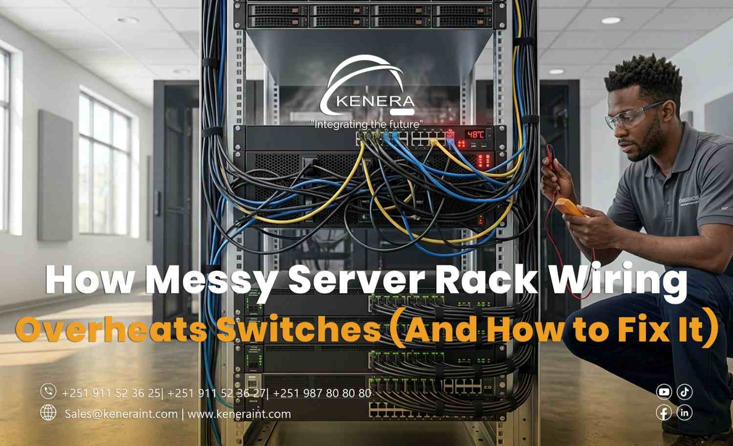 How Messy Server Rack Wiring Overheats Switches (And How to Fix It)